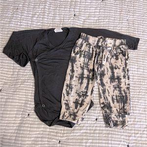 Kate Quinn Tye Dye Grey Shibori Joggers Set